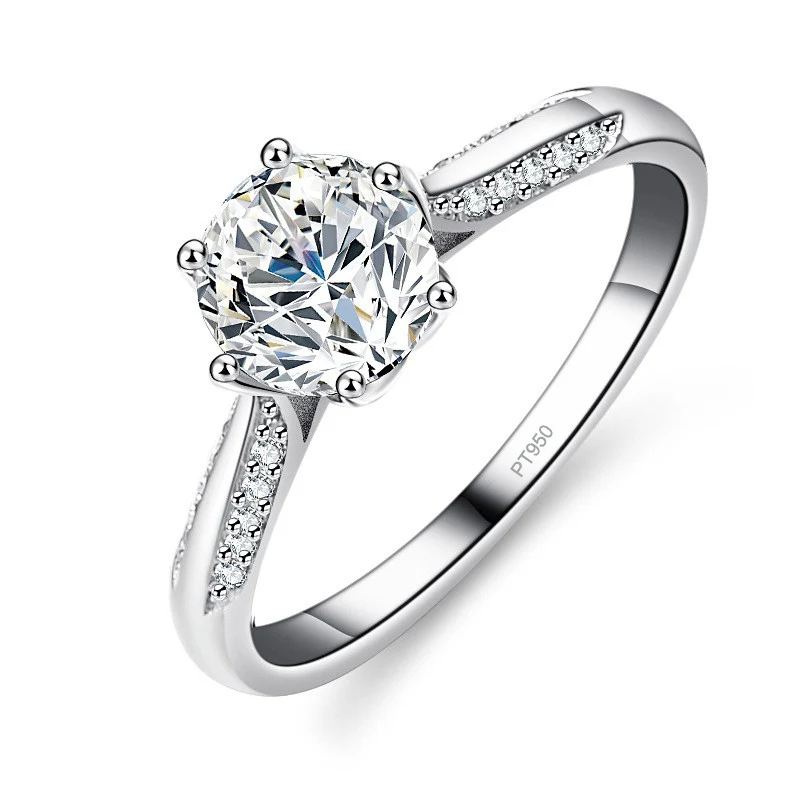 Moissanite Engagement Ring 1 Carat - Anel de Noivado Lumira 1 Quilate