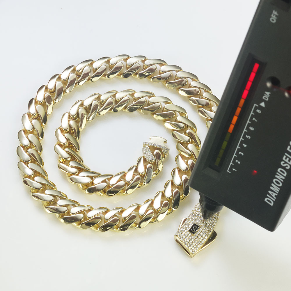 Cuban Link Chain 12Mm - Ekeem novo 925 prata monaco corrente