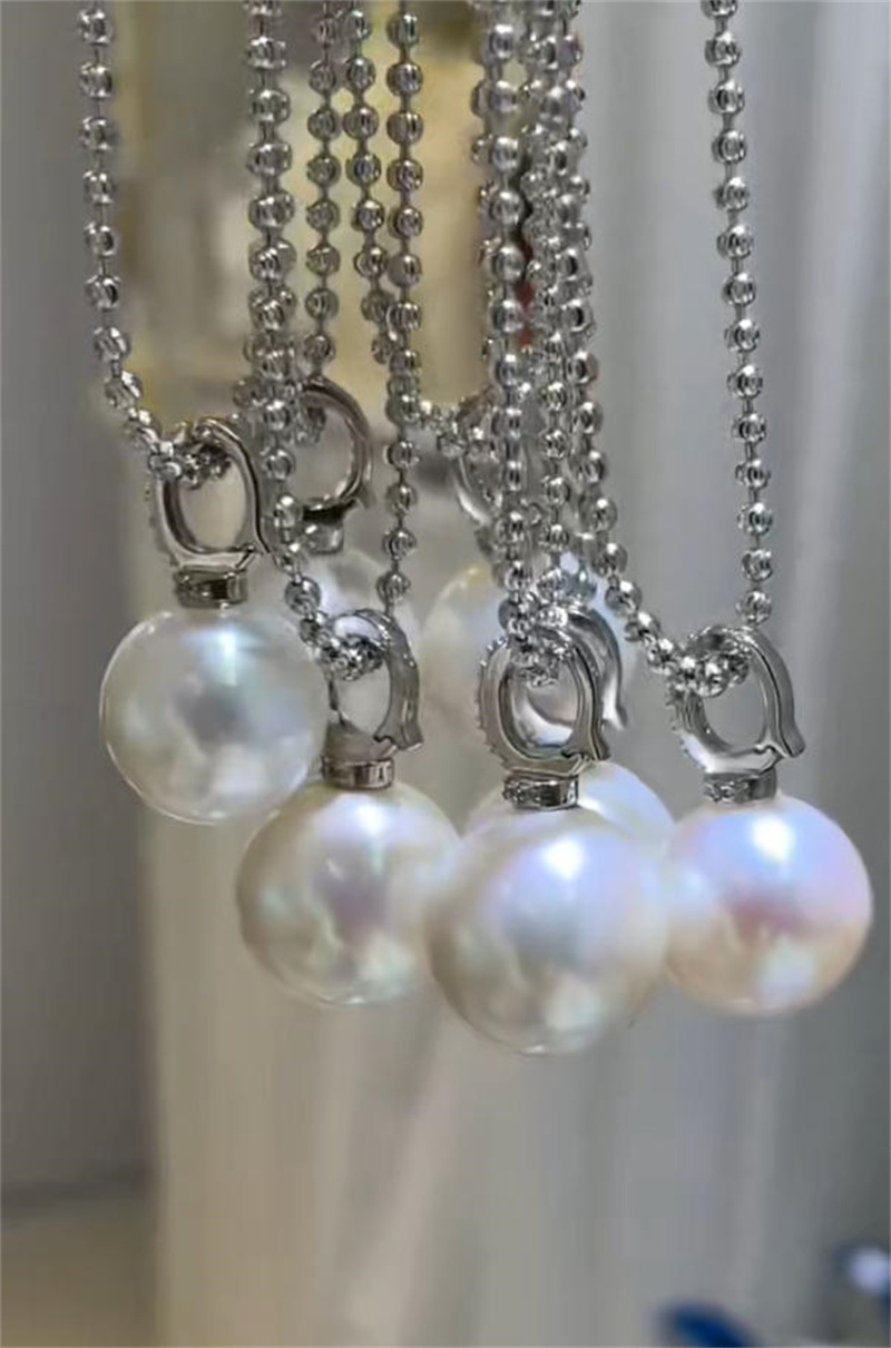 Pearl Choker Necklace Vintage - Clássico elegante natural branco pérola gargantilhas
