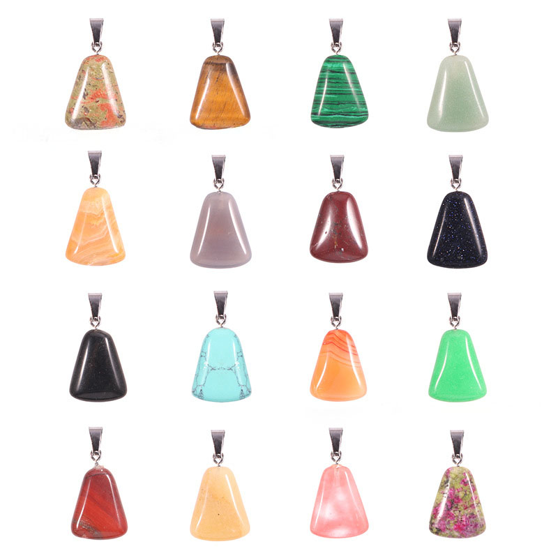 20 pçs/saco escultura cristal  - Crystal Pendant Necklace Natural Stone avaliação e preço