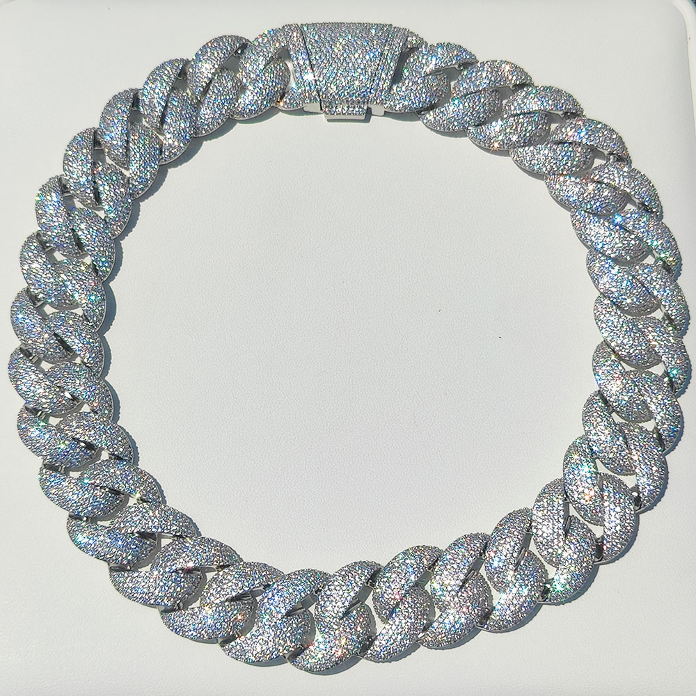 Corrente Cubana Luxuosa de 24M - Cuban Link Chain 12Mm avaliação e preço