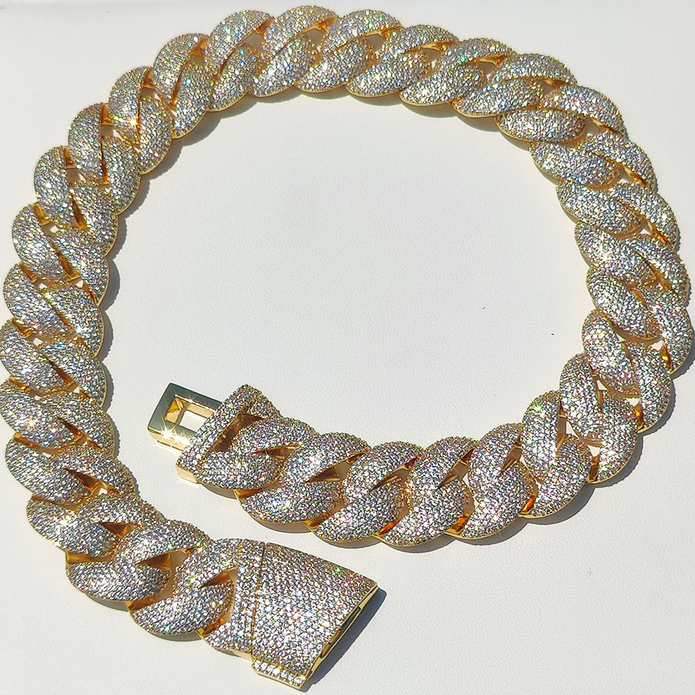 Corrente Cubana Luxuosa de 24M - Cuban Link Chain 12Mm avaliação e preço