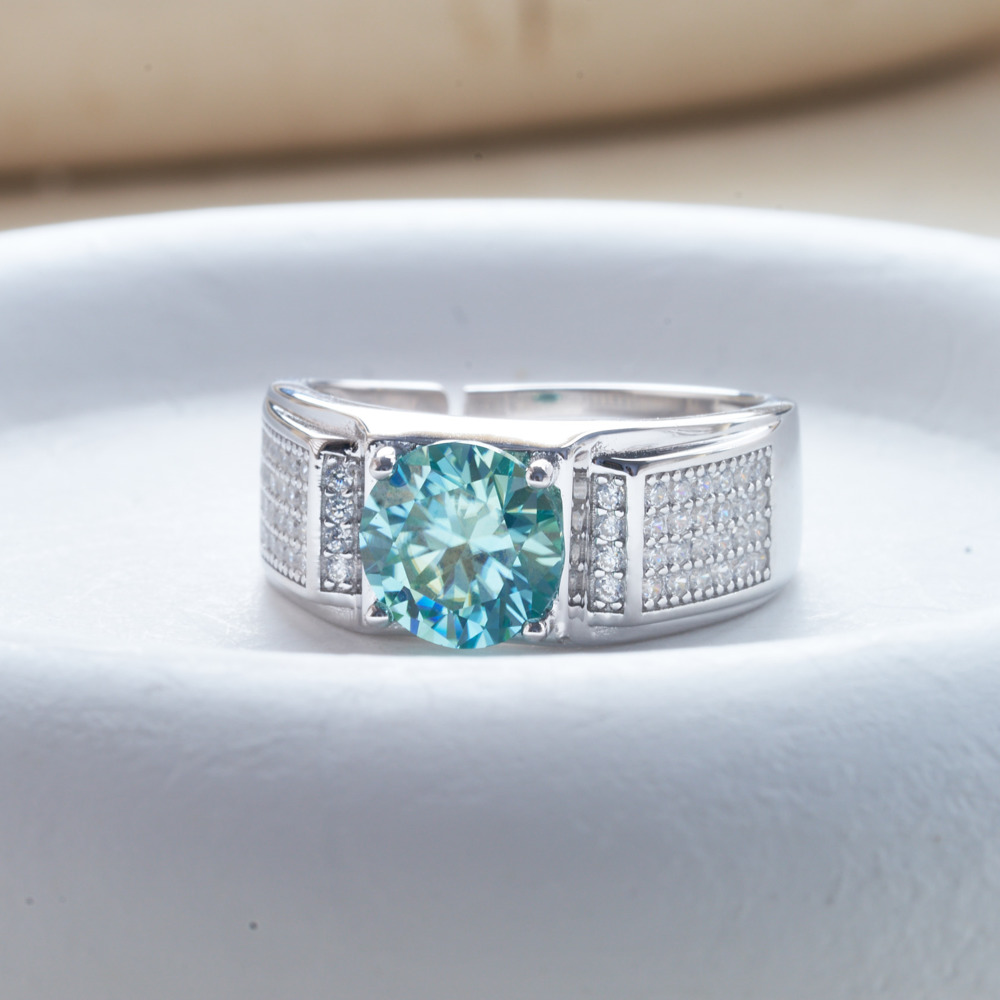 925 Sterling Silver Moissanite - Moissanite Engagement Ring 1 Carat avaliação e preço