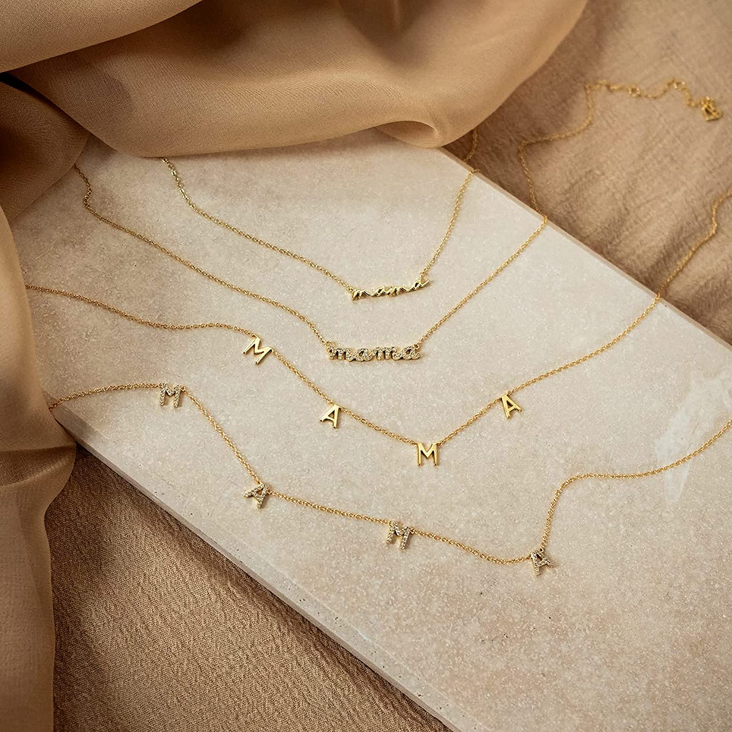 GD Atacado Colar Choker Elegan - Initial Letter Necklace 18K Gold avaliação e preço