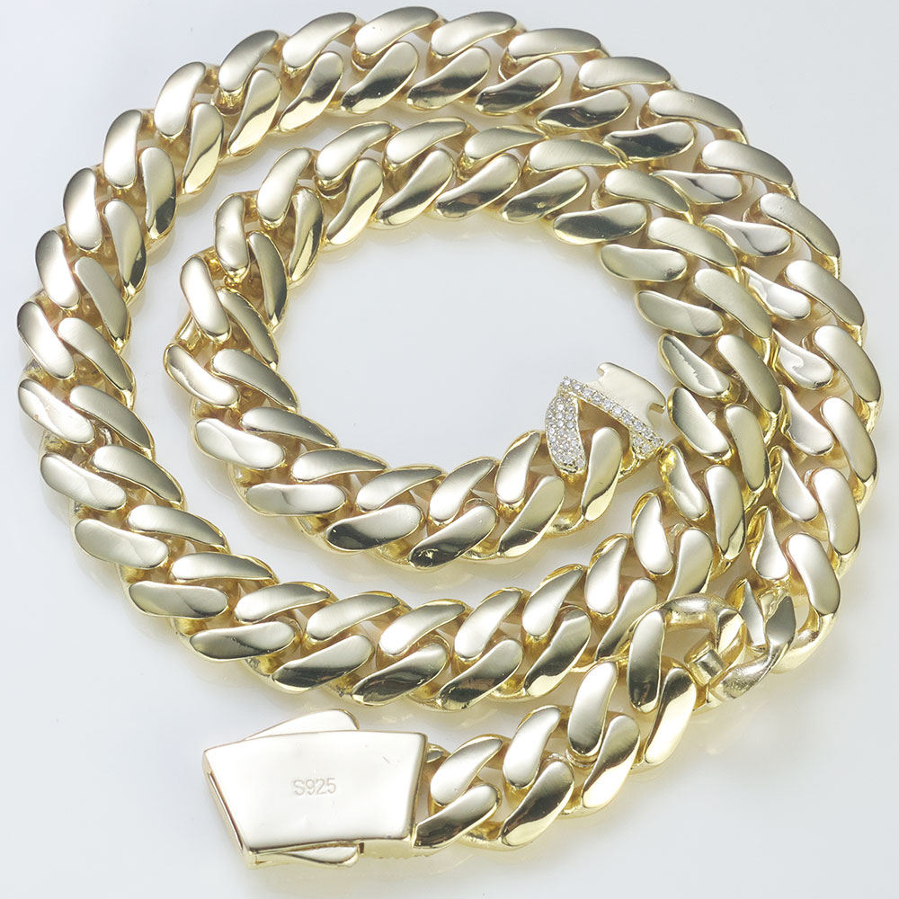 Ekeem novo 925 prata monaco co - Cuban Link Chain 12Mm avaliação e preço