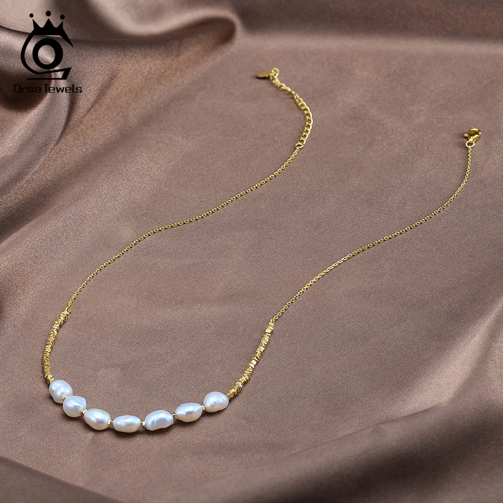 Orsa jóias vintage 925 prata e - Pearl Choker Necklace Vintage avaliação e preço
