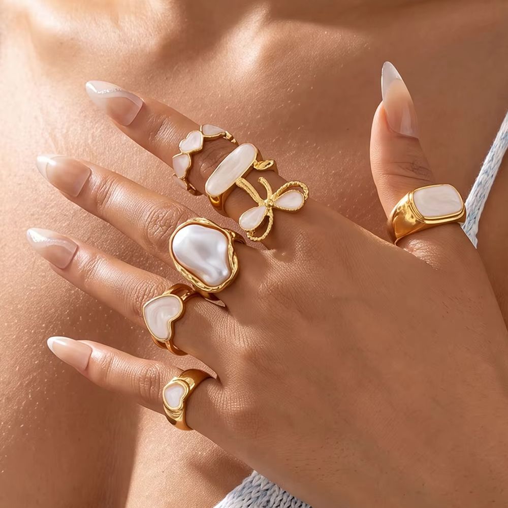 Conjunto de 7 Anéis Boho com P - Vintage Punk Knuckle Rings Set avaliação e preço