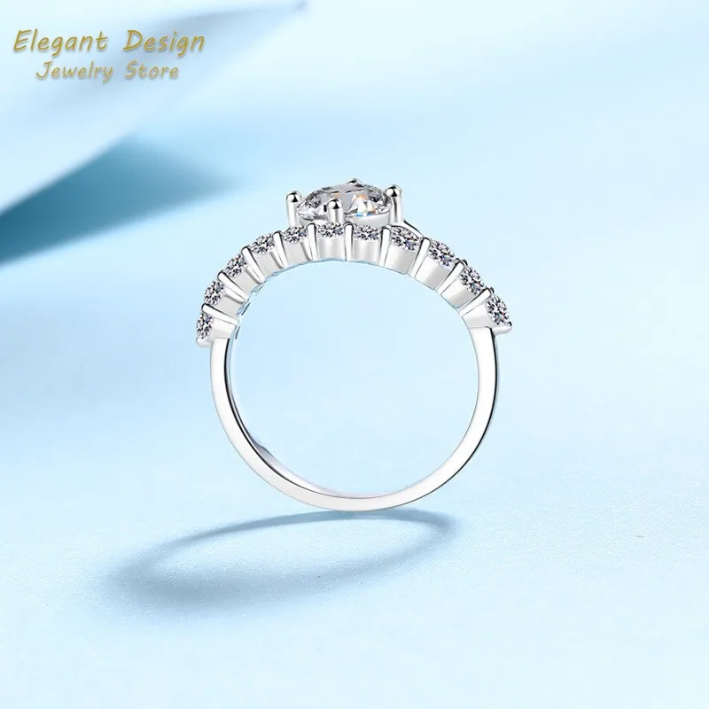 Aliança de casamento Crown of  - Moissanite Engagement Ring 1 Carat avaliação e preço