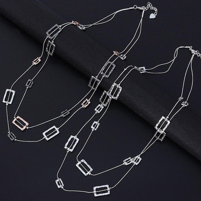 Colar longo com várias camadas - Layered Pendant Necklace Aesthetic avaliação e preço