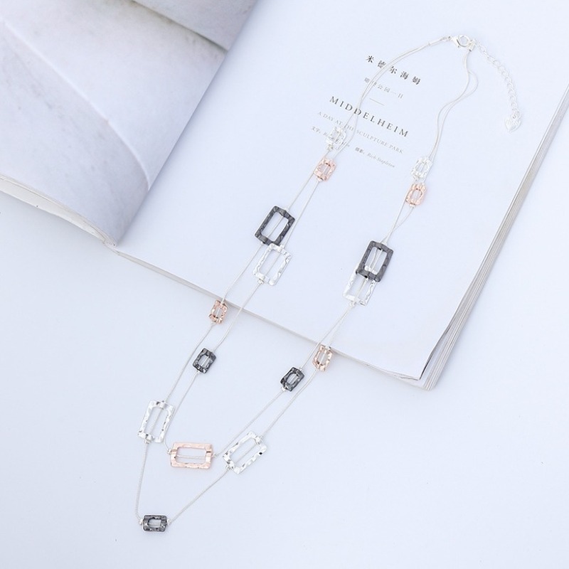 Colar longo com várias camadas - Layered Pendant Necklace Aesthetic avaliação e preço