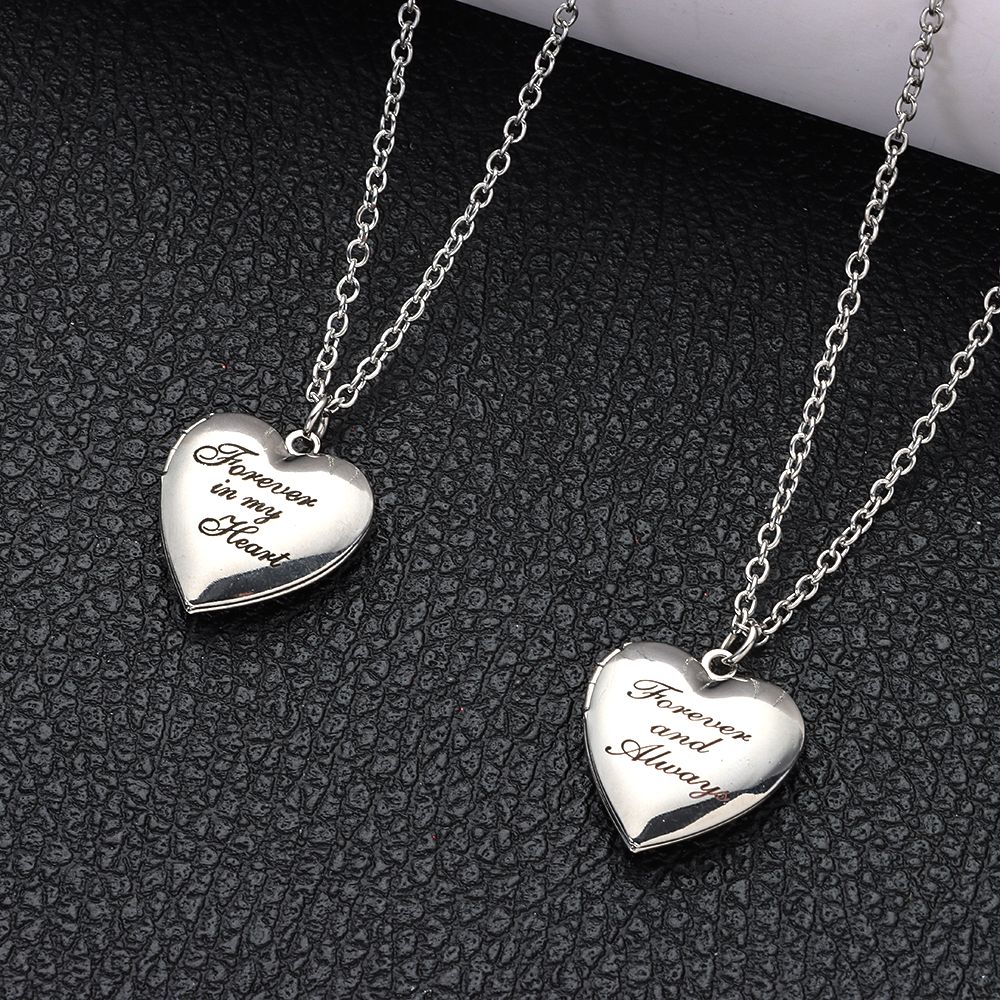 Amante moda amigo jóias corren - Heart Locket Necklace Photo avaliação e preço