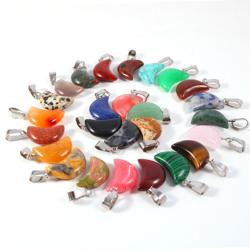 20 pçs/saco pedra natural cris - Crystal Pendant Necklace Natural Stone avaliação e preço