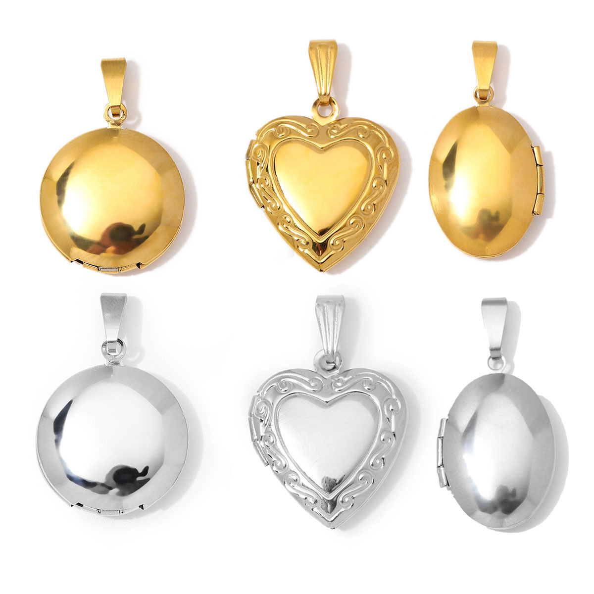 3 peças/lote, venda por grosso - Heart Locket Necklace Photo avaliação e preço