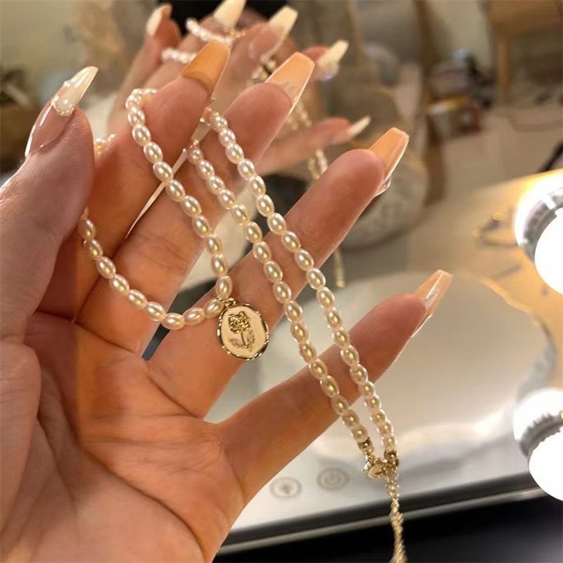 Francês vintage imitação barro - Pearl Choker Necklace Vintage avaliação e preço