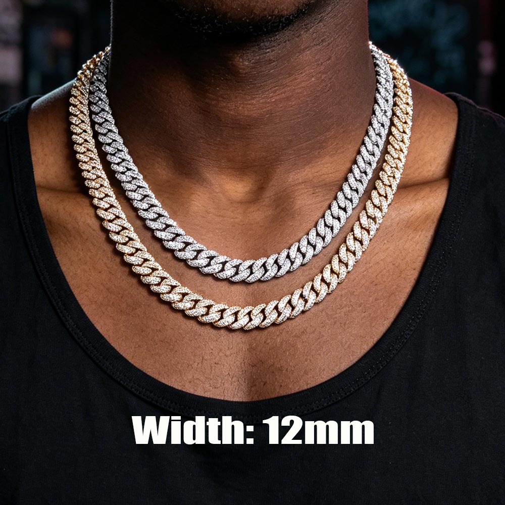 Colar de Corrente Cubana com D - Cuban Link Chain 12Mm avaliação e preço
