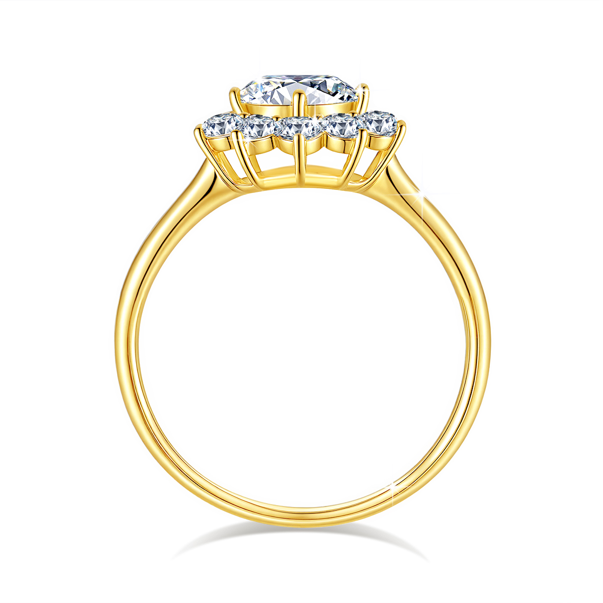 Aliança de Casamento de Luxo c - Moissanite Engagement Ring 1 Carat avaliação e preço