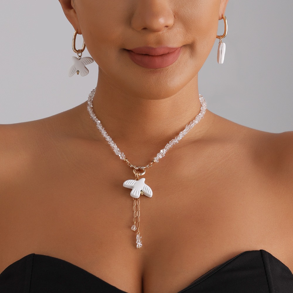 Colar Choker Pérola Branca e B - Layered Pendant Necklace Aesthetic avaliação e preço