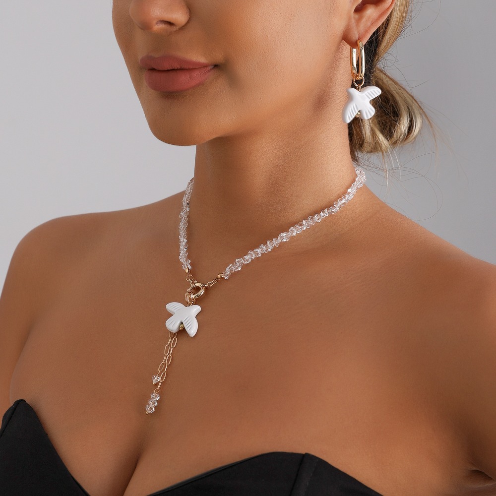 Colar Choker Pérola Branca e B - Layered Pendant Necklace Aesthetic avaliação e preço