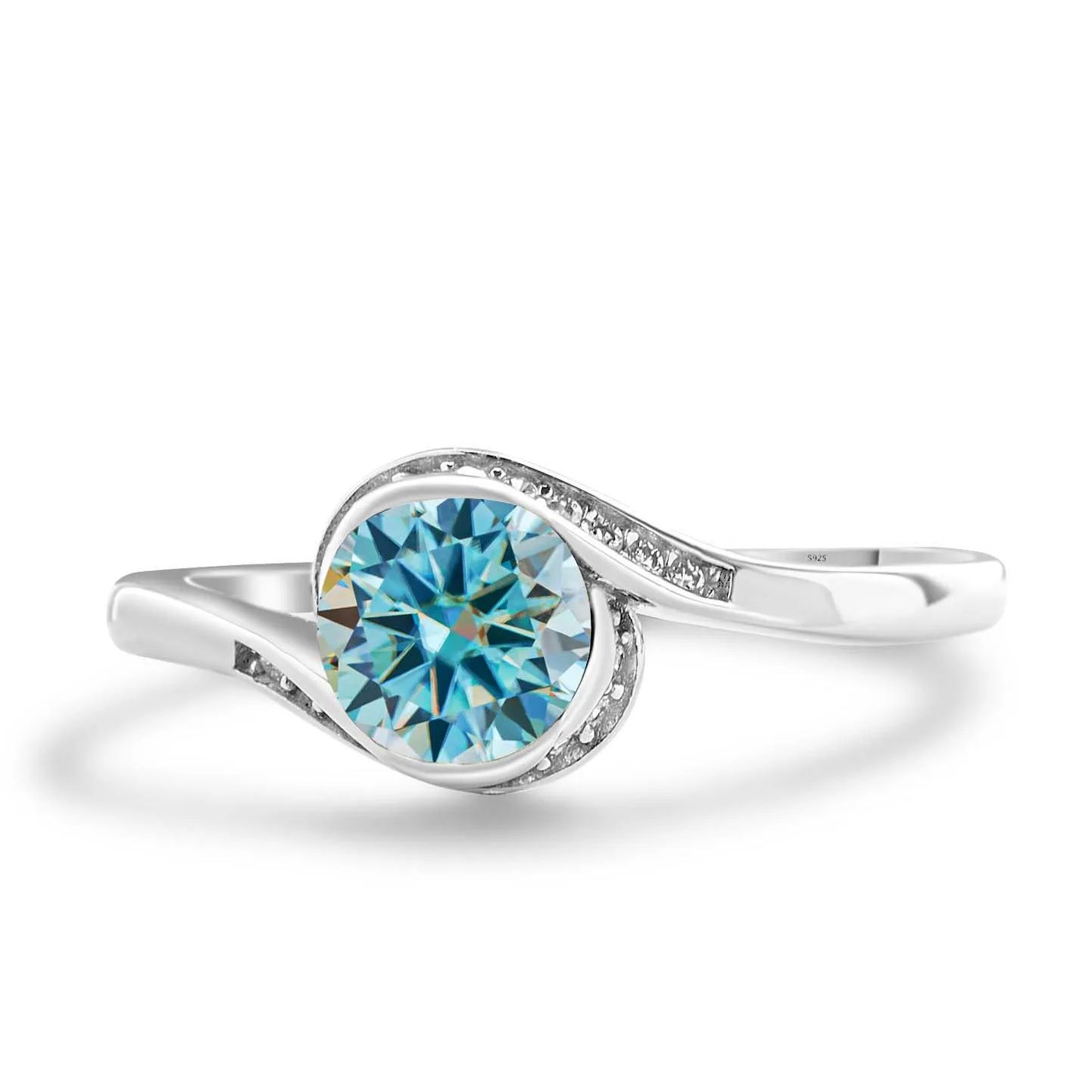 Anel de Noivado Feminino de Mo - Moissanite Engagement Ring 1 Carat avaliação e preço